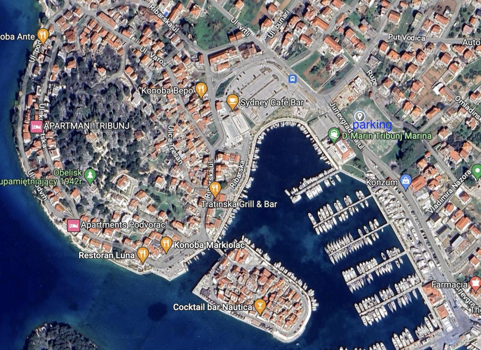 Seaview Apartment Tribalj Exterior foto